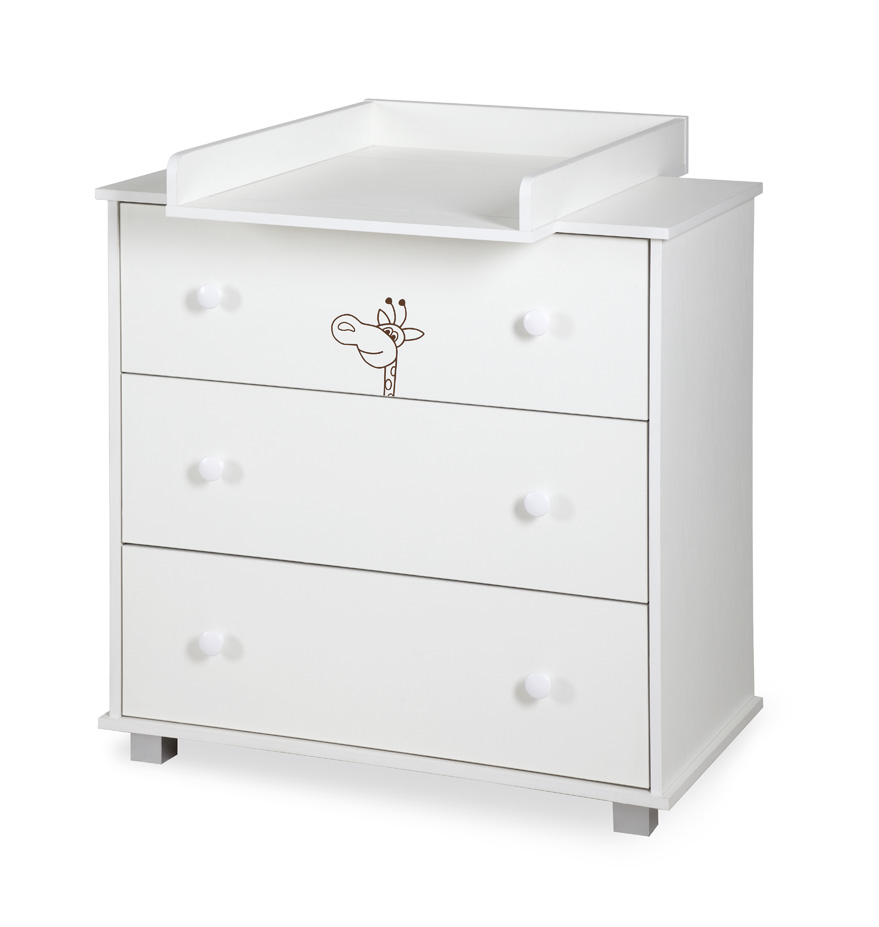 VENETI commode Safari Giraffe met onderlegger wit 056-10-00015