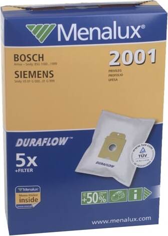 MENALUX - Staubsauger Beutel SYNTH Bosch/SIEMENS Vermögenswerte/SMILY Typ K 200 - 9001961425