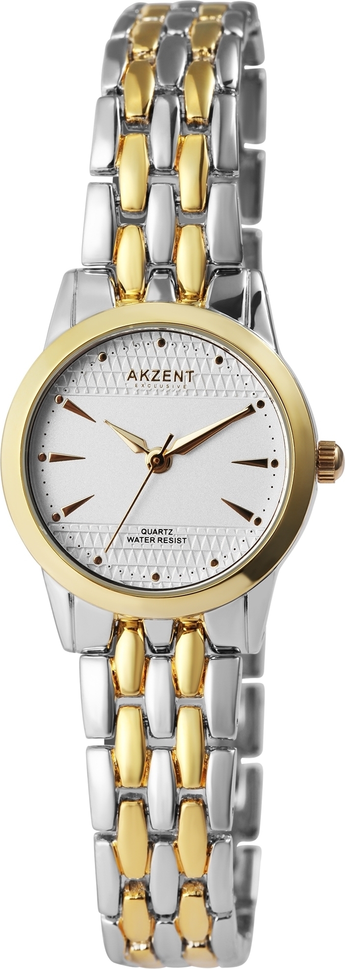 Akzent Exclusive Damenarmbanduhr mit Metallarmband