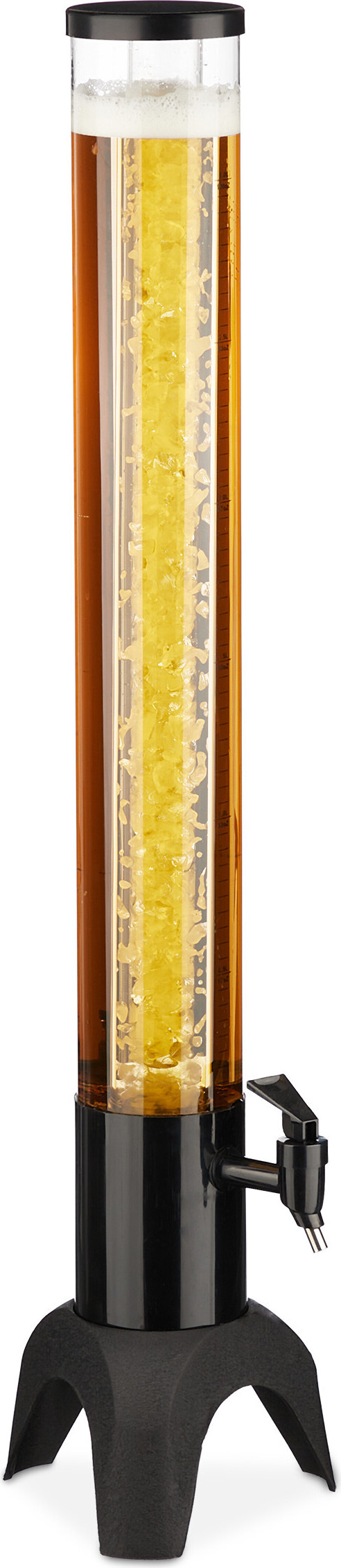 relaxdays 2,5 l Biersäule mit Zapfhahn 10043159_0