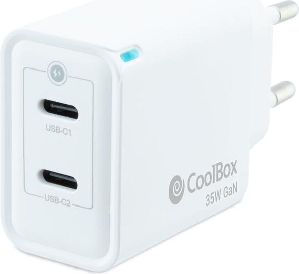 Nabíjačka CoolBox COO-CUP-35CC Blanc 35 W