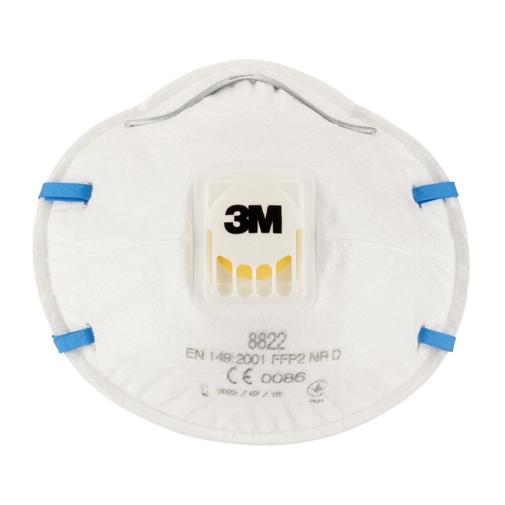 3M™ Cool Flow™ maska proti časticiam 8822, FFP2, s ventilom, balenie po 3 kusoch | balenie (3 ks)