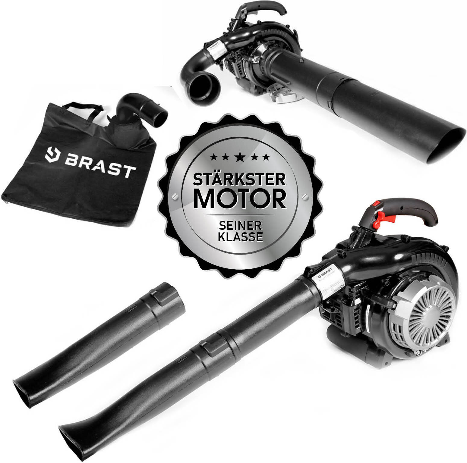 BRAST 4in1 Benzin Laubsauger 3000