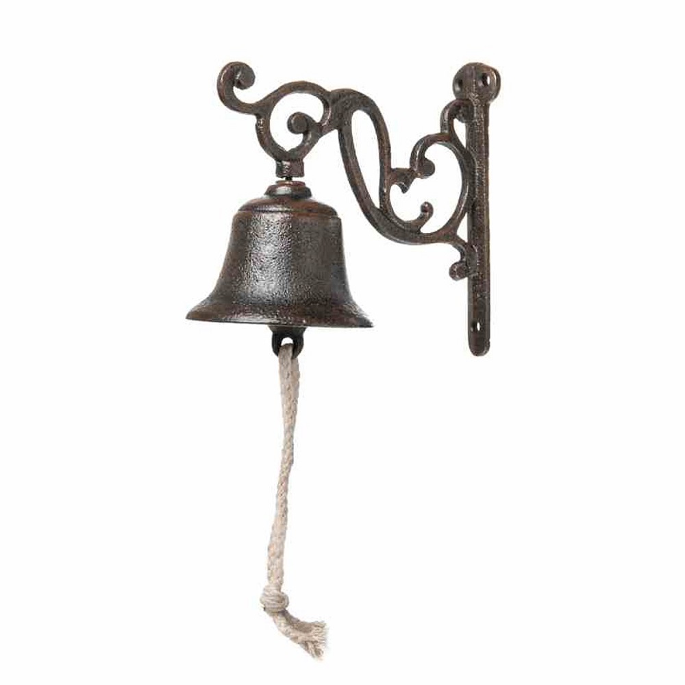 Glocke  Türglocke rustikal Gusseisen 24 cm Wandglocke Gartenglocke Door Bell 