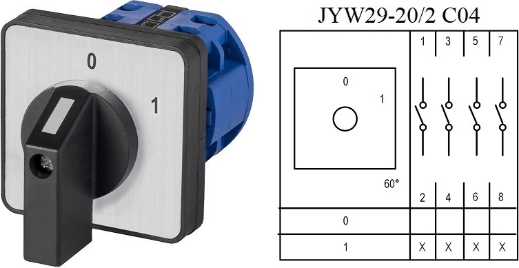 Tivendis Drehschalter Nockenschalter Wendeschalter Hauptschalter Motorschalter Schalter C
