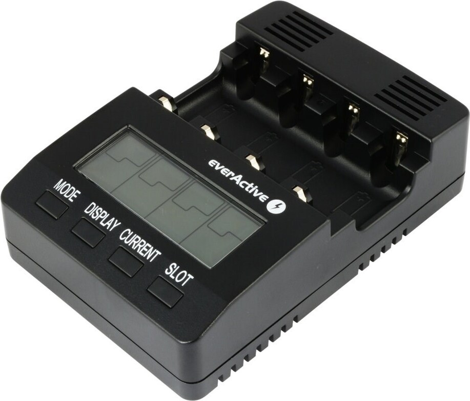 everActive NC-3000 Ladegerät, fÃ1/4r bis zu 4 Akkus, 40min Ladedauer