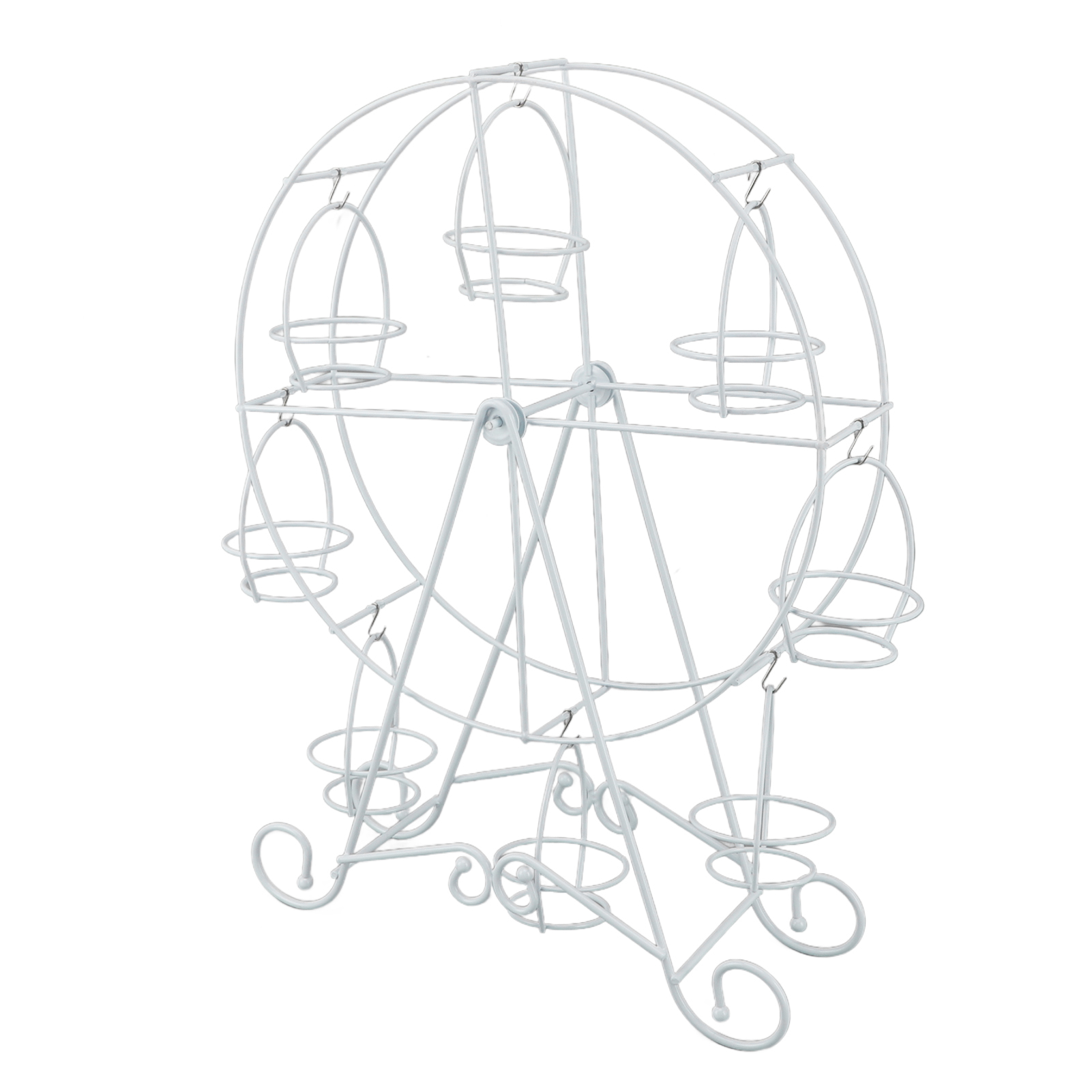 Cocosity Riesenrad-Cupcake-Ständer,Riesenrad-Cupcakes-Halter,Riesenrad-Kuchen-Display-Ständer,Riesenrad-Dessert-Serviertablett,8 Cupcakes-Riesenrad-Ständer,drehbarer Riesenrad-Cupcake-Ständer