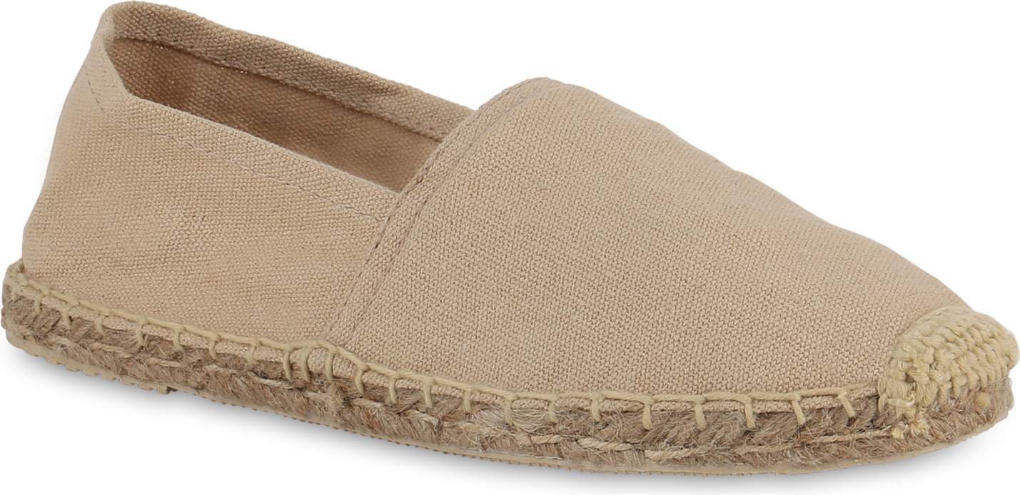 Damen Slippers Espadrilles Mit Plateau Spitze Bast Mode