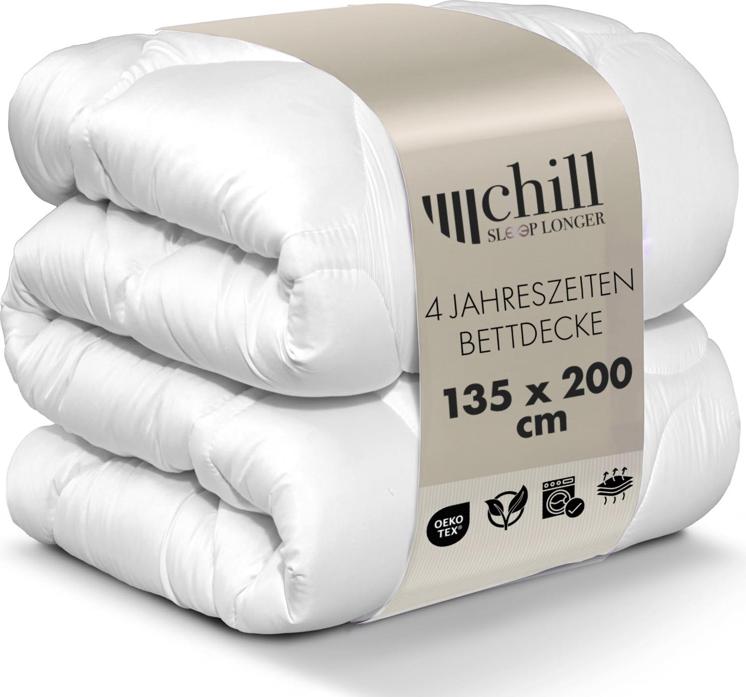 chill SLEEPLONGER 4-Jahreszeitendecke 135 × 200 cm – Ganzjahreskomfort für jede Jahreszeit 1885