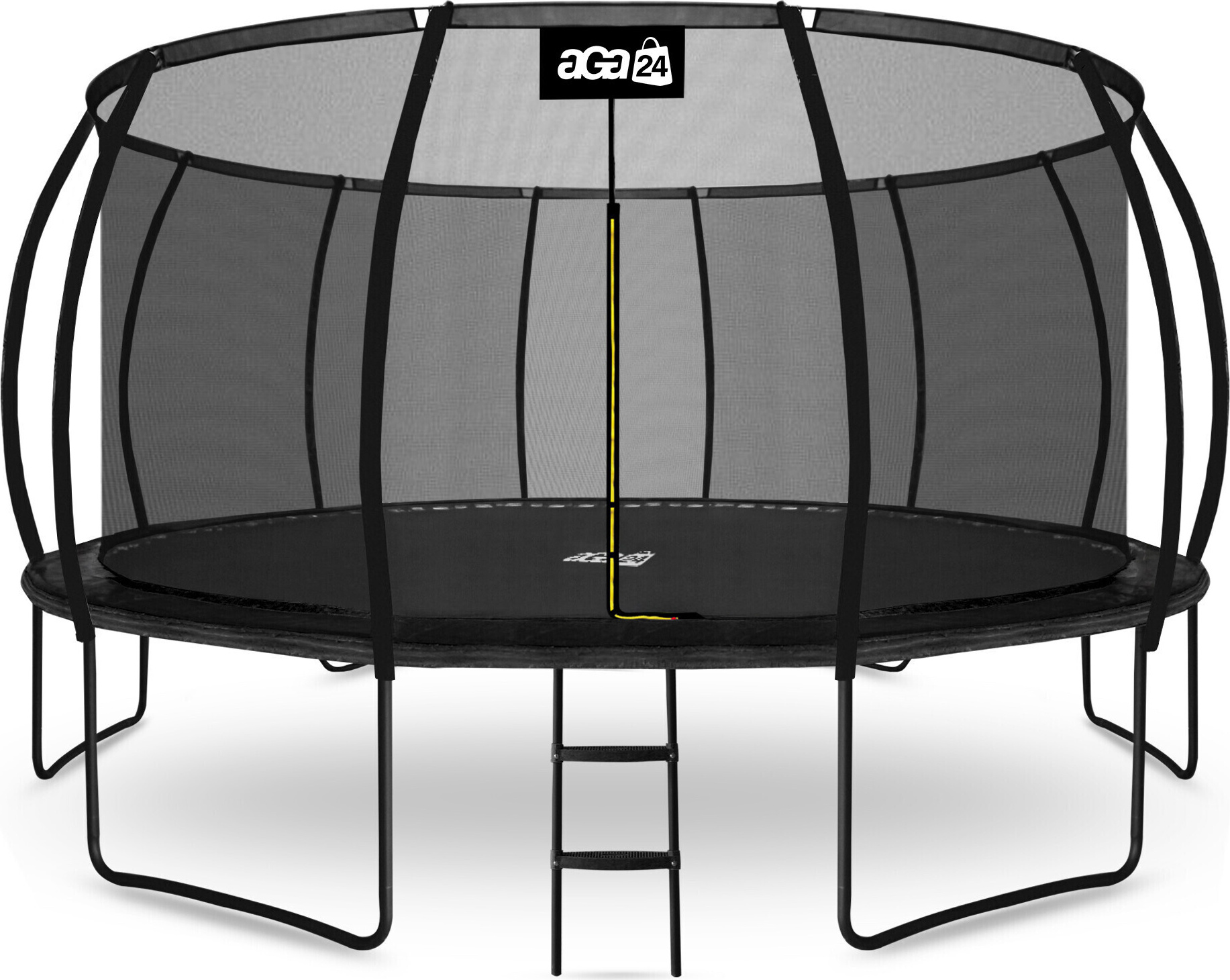 Aga SPORT EXCLUSIVE Trampolína 500 cm Čierna + ochranná sieť + rebrík