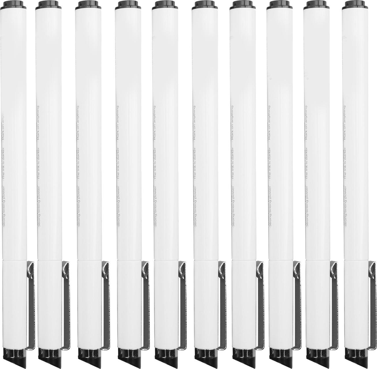 Gistuch 10 Stück 0,5 mm Micro-Line-Stifte, ausgezeichnete schwarze Tinte, glatteres Schreiben, wasserfester Zeichenstift zum Skizzieren