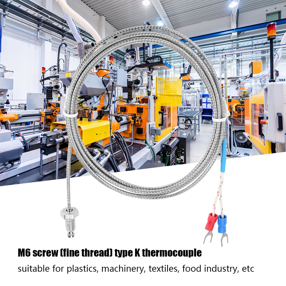 Cocosity Thermoelement, Thermoelementfühler, Typ K Thermoelement, Temperatursensor, Thermoelementdraht