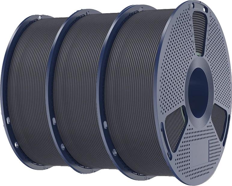 OEM 3D-Filament, hochschlagfestes PLA+, Durchmesser 1,75 mm, Drucktemperatur 200-260℃, 3KG Grau 1625