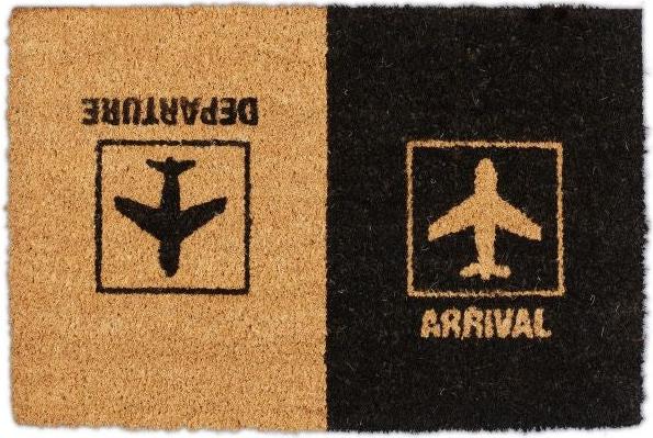 B2X Fußmatte Kokosfaser "Abreise/Ankunft"