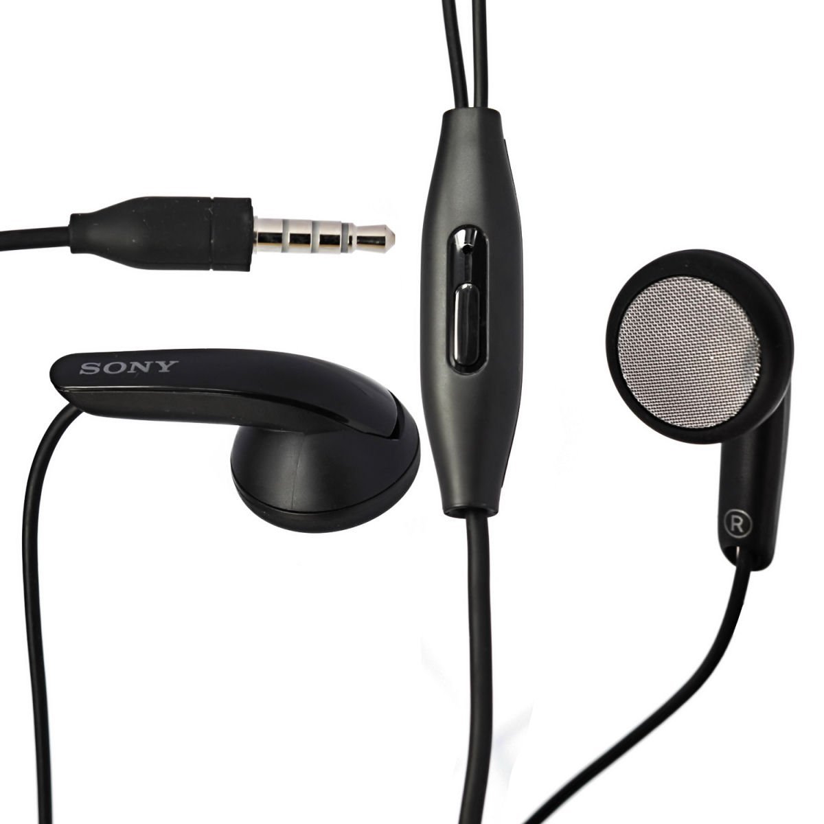 Originálne stereo slúchadlá Sony MH410C čierne pre Z 1 2 3 4 5 Xperia Go