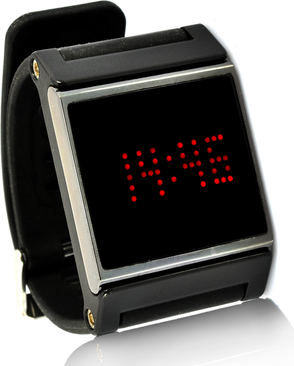 Jadpes Orologio Binario, Orologio da Polso a LED elettronico Femminile da Uomo con Cinturino in PU con datario