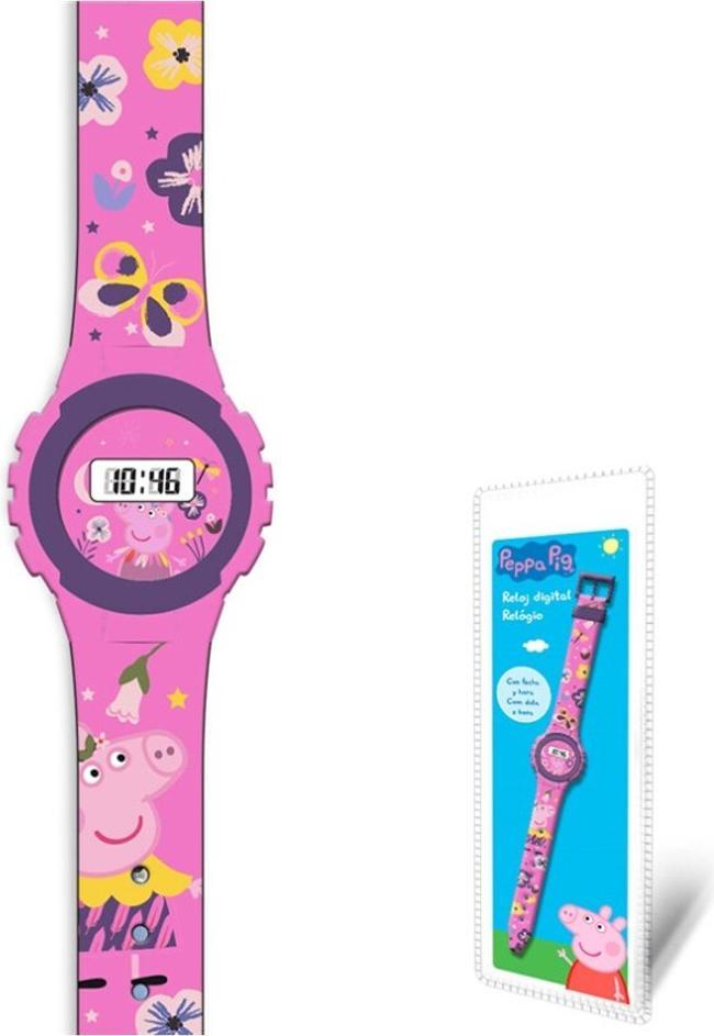 Peppa Wutz náramkové hodinky (digitálne) Detské hodinky Watch Pig pink purple pink girl