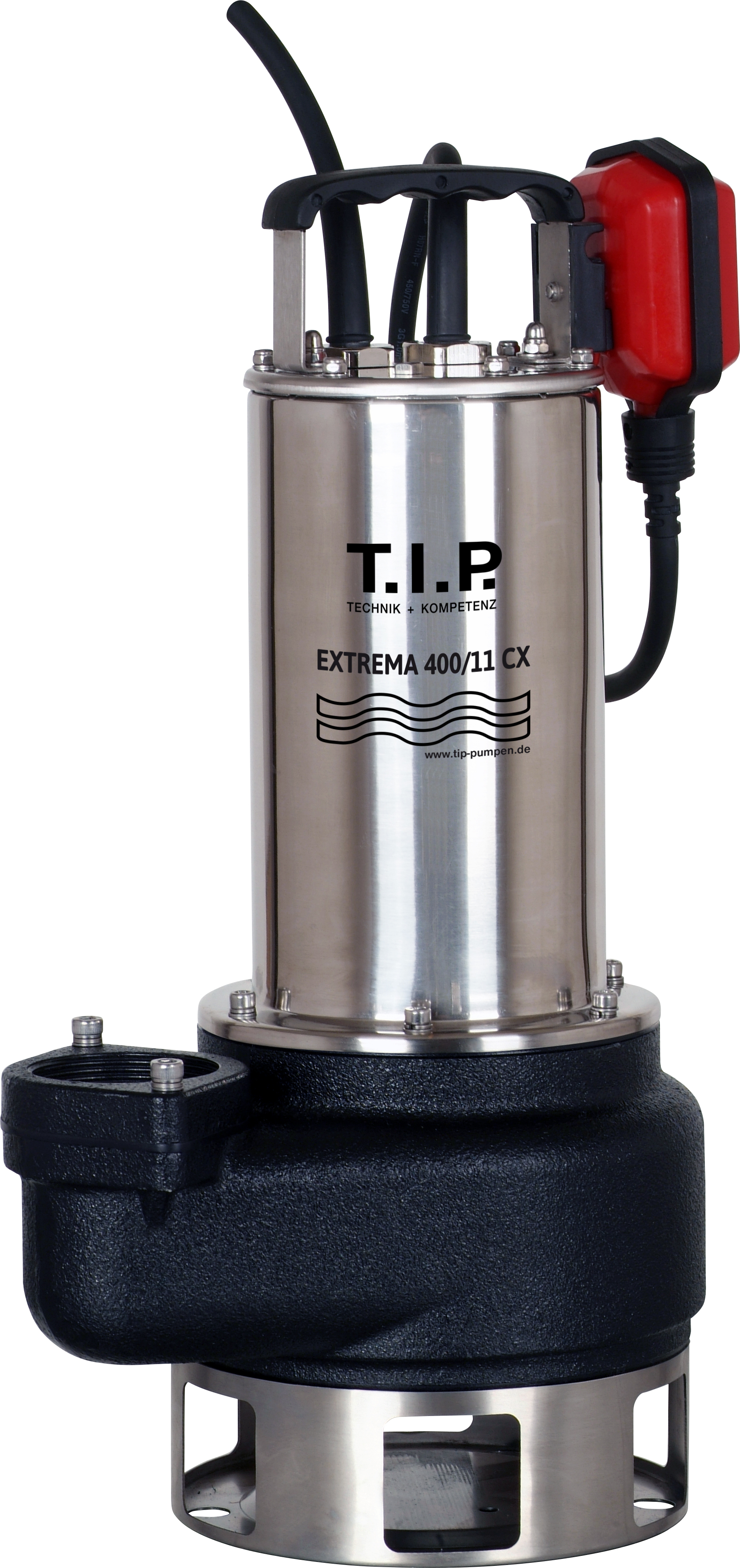 Ponorné čerpadlo na odpadovú vodu T.I.P. Extrema 400/11 CX, prietok 24 000 l/h, výkon: 1 500 W, výtlačný výkon: 11 m