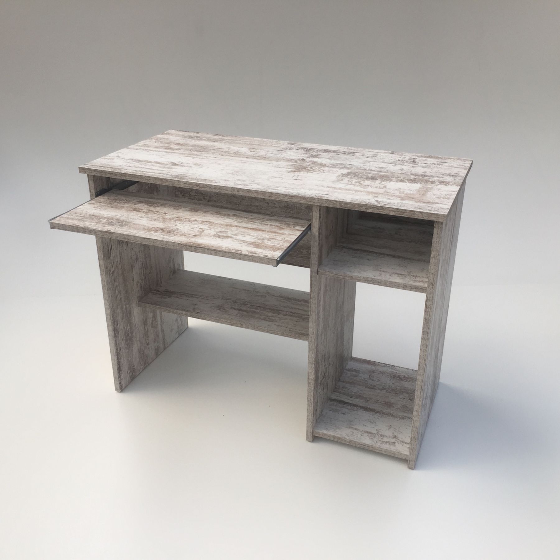 Möbel SD Computertisch Peter mit Tastaturauszug 100x50x76cm Canyon White Pine 2021091