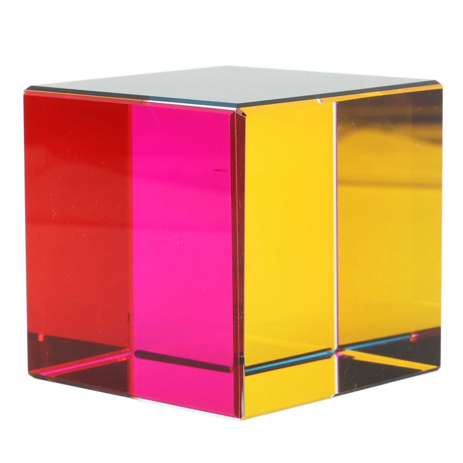 Cocosity Farbwürfel,Optischer Würfel,Mischender Farbwürfel,Farbwürfel Spielzeug,Optischer Glaswürfel,Optischer Würfel Prisma