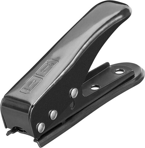 Goobay 43896 Dual SIM card punch Micro/Nano, čierna - dierovač kariet SIM na karty Micro SIM a Nano SIM
