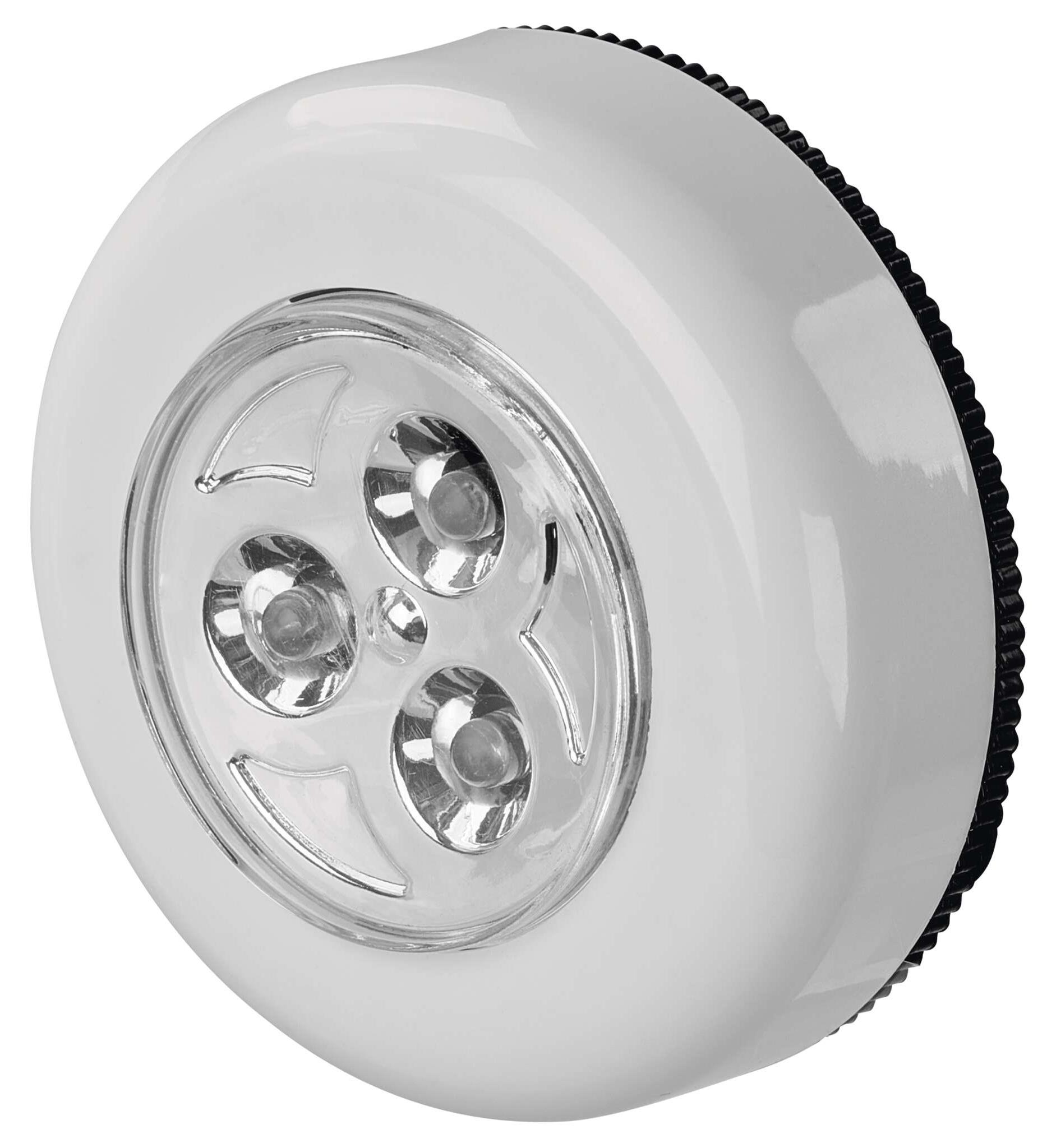 EMOS LED Nachtlichter 3 Stück zum Aufkleben, Orientierungslicht mit Schalter inkl. Batterien, Helligkeit 10 lm, P3819