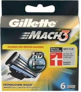 Gillette Mach3 Men, Gillette, ProGlide Gillette BODY MACH3 Turbo, 6 Stück 4282