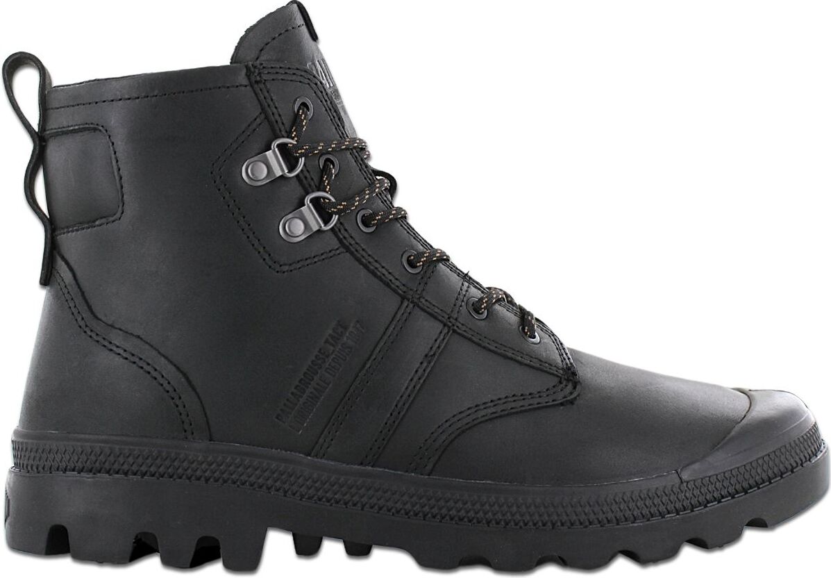 PALLADIUM PallaBrousse Tact Leather - pánske kožené topánky Black 08837-008-M , veľkosť: EU 41 UK 7