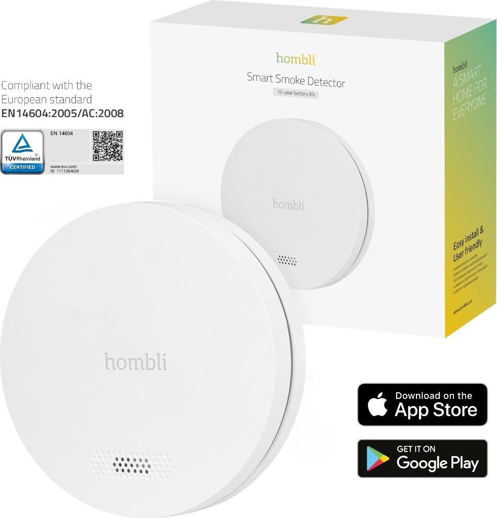 Hombli smarter Rauchmelder weiß HBSA-0109