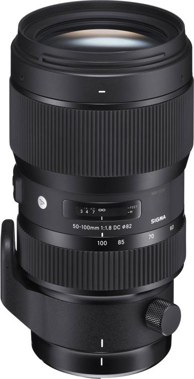 Sigma A 50-100 F1.8 DC HSM, Systemkamera, 21/15, Telezoom-Objektiv, 0,95 m, Auto/Manuell, Nikon