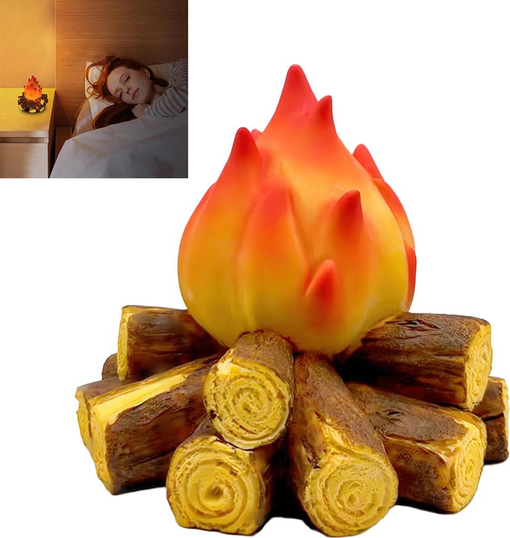 Dopwii Kompakte 3D-LED-Kaminleuchte – Feiertagsdekoration für Haus, Garten und Terrasse, batteriebetrieben & einfach zu installieren KAUF-TRAD-LT1892-017