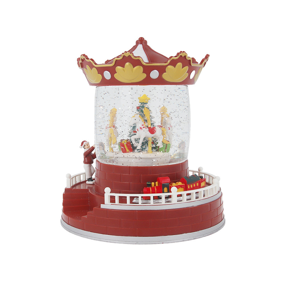 Weihnachtsschneekarussell, Weihnachtsdekoration, Weihnachtsgeschenke, Geschenk Licht FLX-4 Forever Light