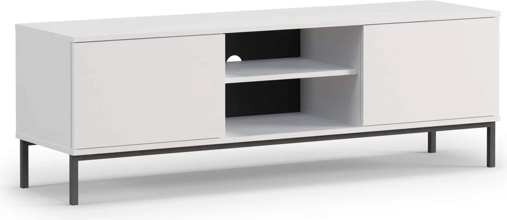 VENETI Zweitürige TV-Bank NIXI – Weiß 012-11-00091