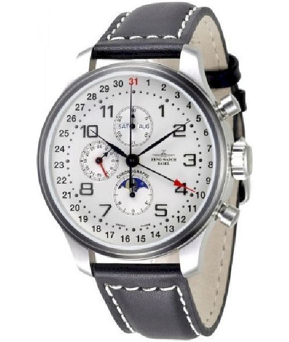 Zeno-Watch - Náramkové hodinky - Pánske - Chronograf - OS Retro - 8557VKL-e2