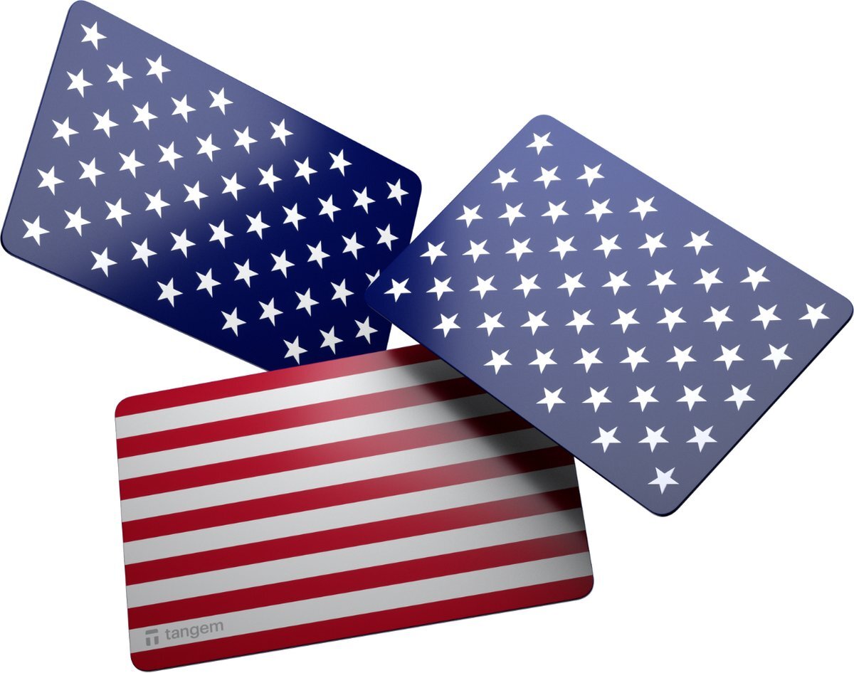 Tangem Wallet - 3 Karten - USA - Limitierte Auflage - Hardware Wallet - NFC