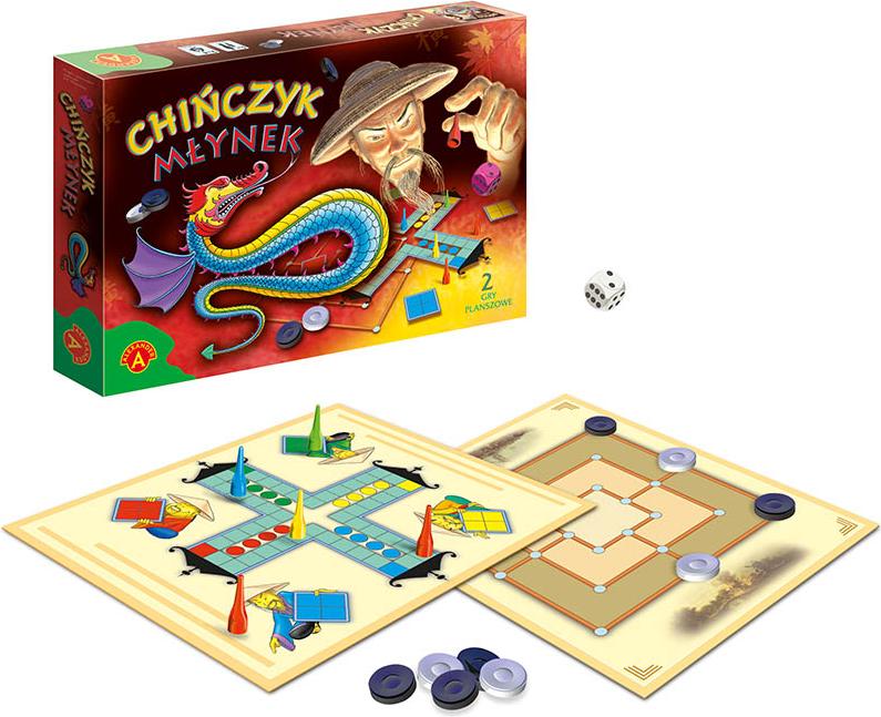 Brettspiel „Chiczyk i Mynek 2w1” (Ludo und Mühle 2 in 1) von Alexander