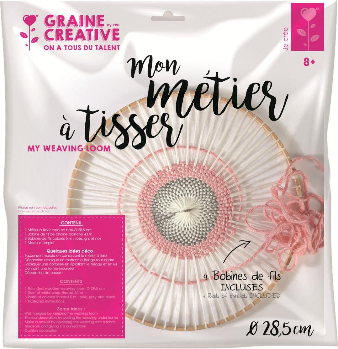 Graine Créative Graine Creative Webset rund medium 28,5 cm - kreatives Spielzeug 420190
