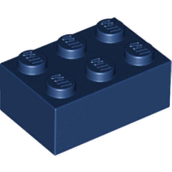 Lego® 2x3 kocky 3002 - 1 kus tmavomodrá