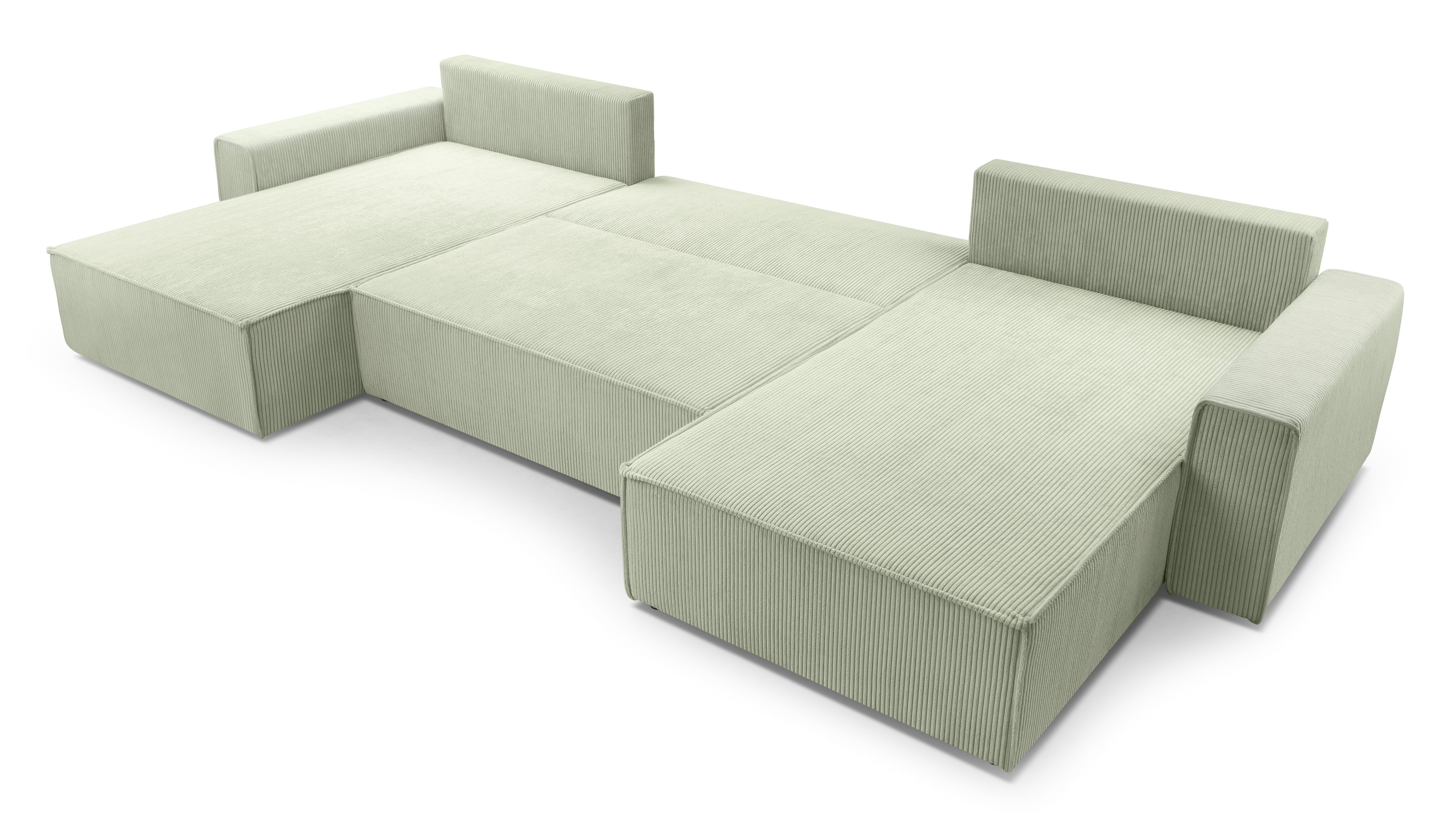 AX LIVING Sofa U Form mit Schlaffunktion Cedria Wohnlandschaft 389cm 