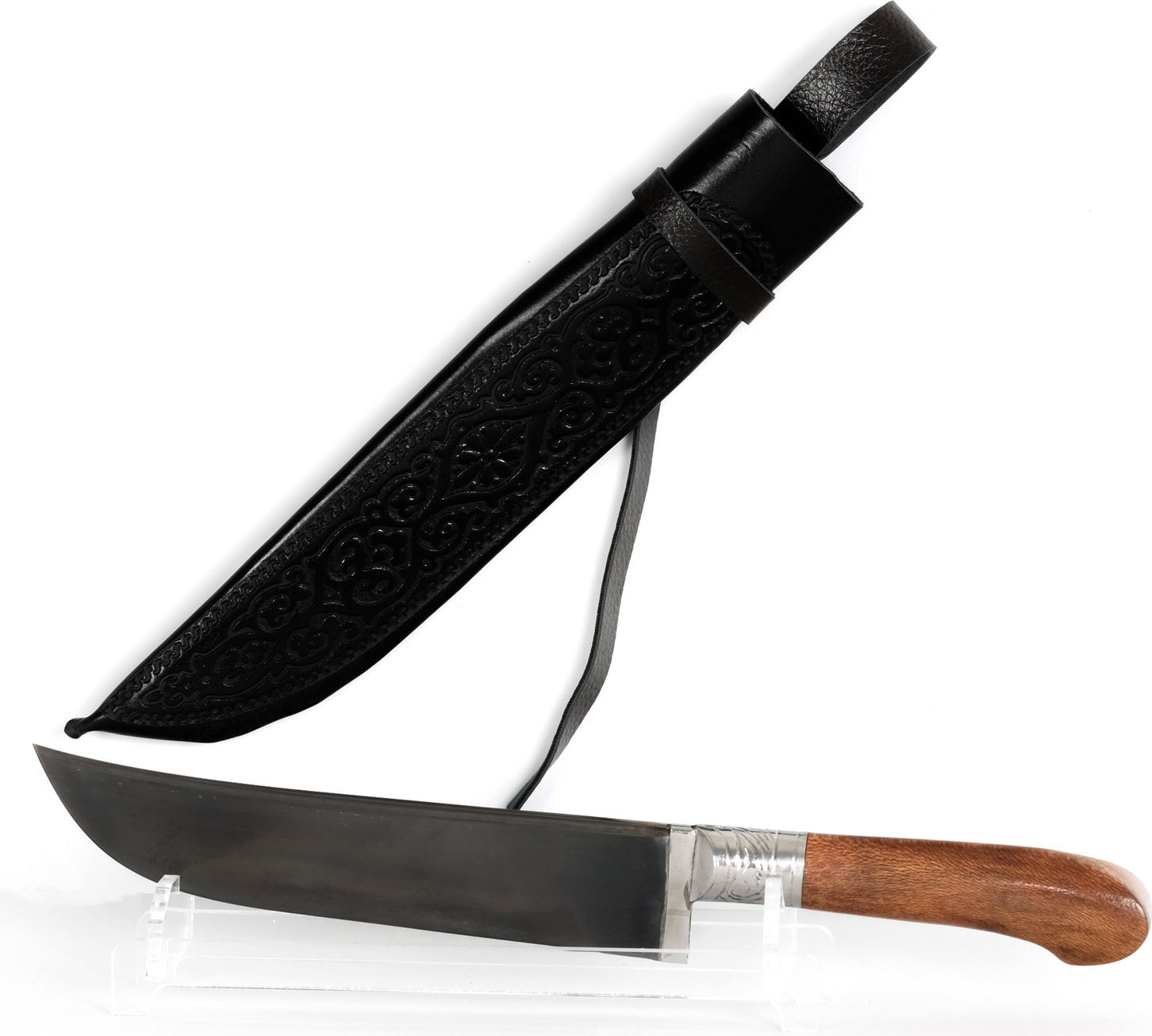 BIG-PAN Usbekisches Kochmesser Pchak Küchenmesser Messer Pcak Usbekisch Handarbeit Holzgriff Pchak 3