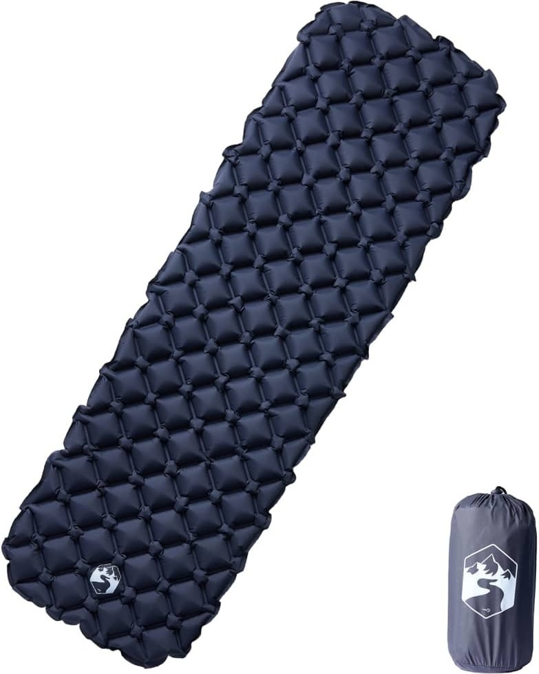 Ankonbej Aufblasbare Isomatte Grau 190x58x6 cm