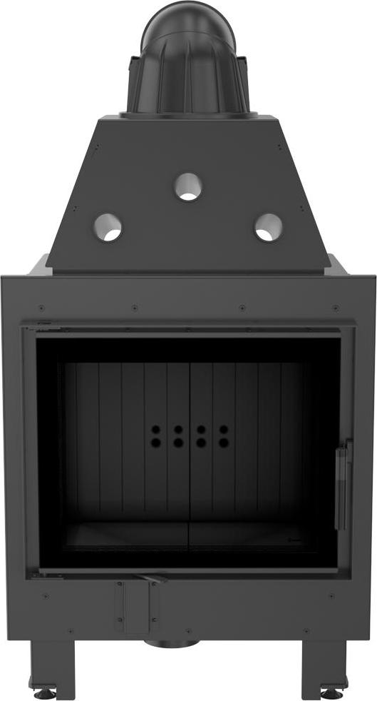 Oceľový krb KRATKI MBZ 13 kW Ø 200 čierny thermotec