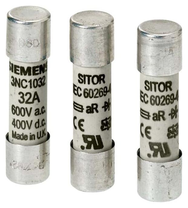 Siemens SITOR-Zylindersicherungseinsatz, 1 Stück(e), 38 mm, 1 cm, 10 mm, 35 mm, 10 mm 3NC1016