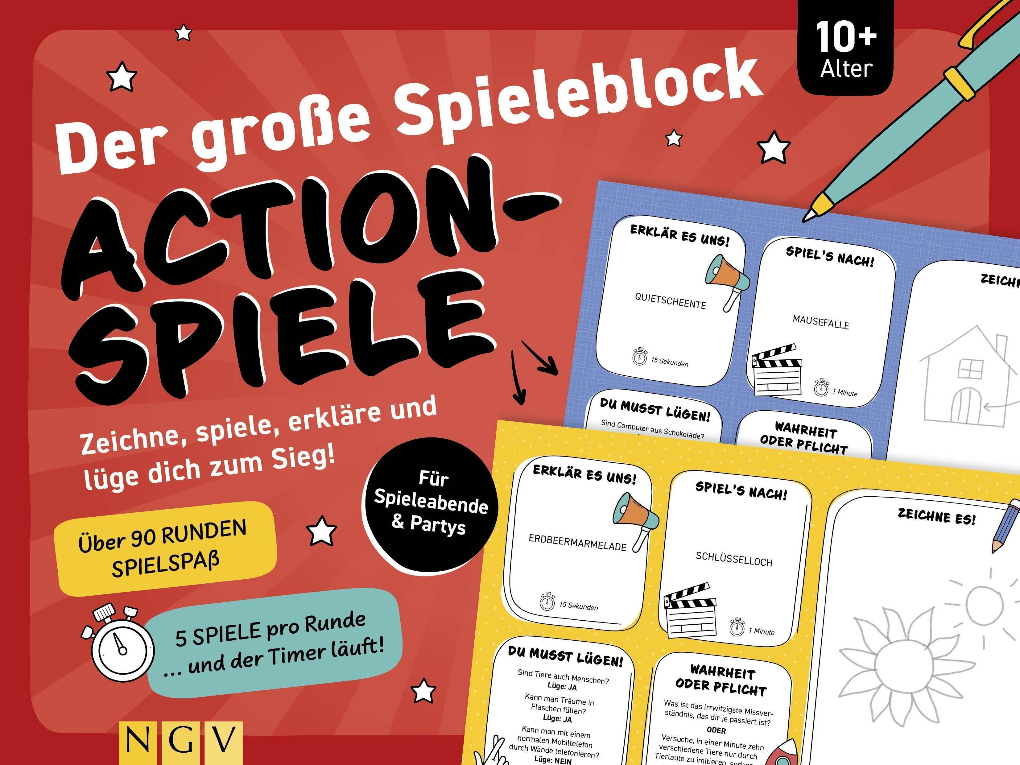 Sonstige Verlage Der große Spieleblock Action-Spiele 29815345_9783625197423