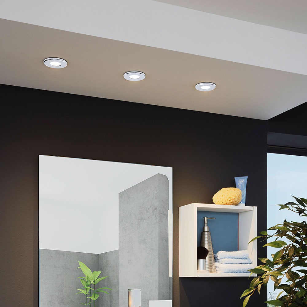 Eglo 94978 Igoa LED Einbauspot 3x3.3W Metallguss chrom