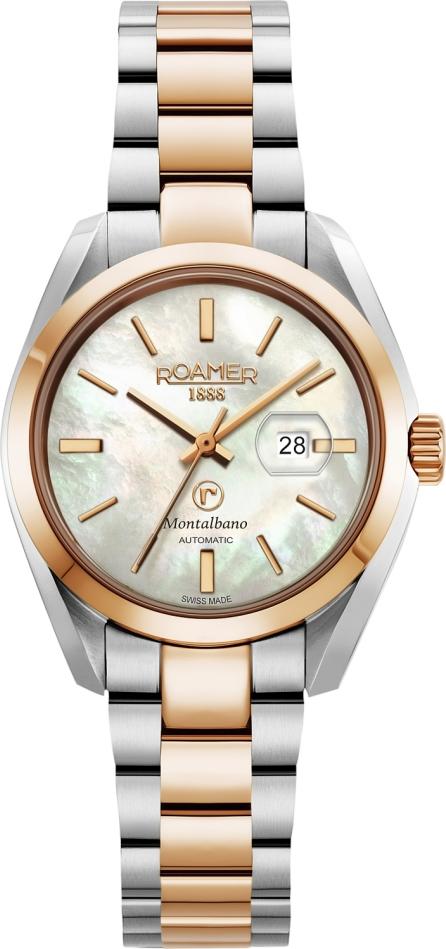 Damen Uhr ROAMER 996990 49 20 20 in Rosa Gold, klassisch, zum Schwimmen.