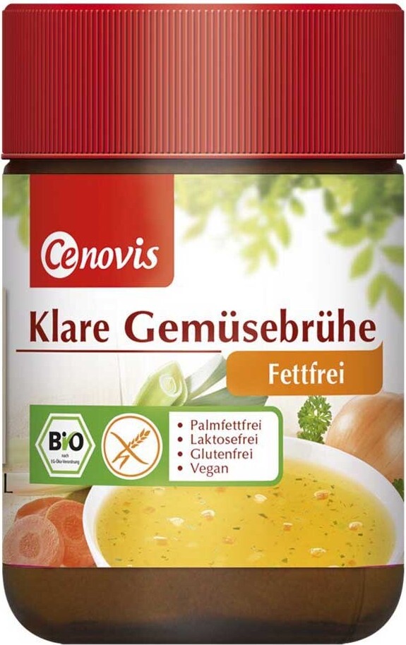 Cenovis Klare Gemüsebrühe - fettfrei 162g 2er Pack