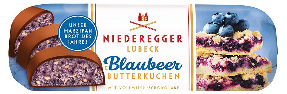 Niederegger Marzipanbrot des Jahres "Blaubeer-Butterkuchen" 050964