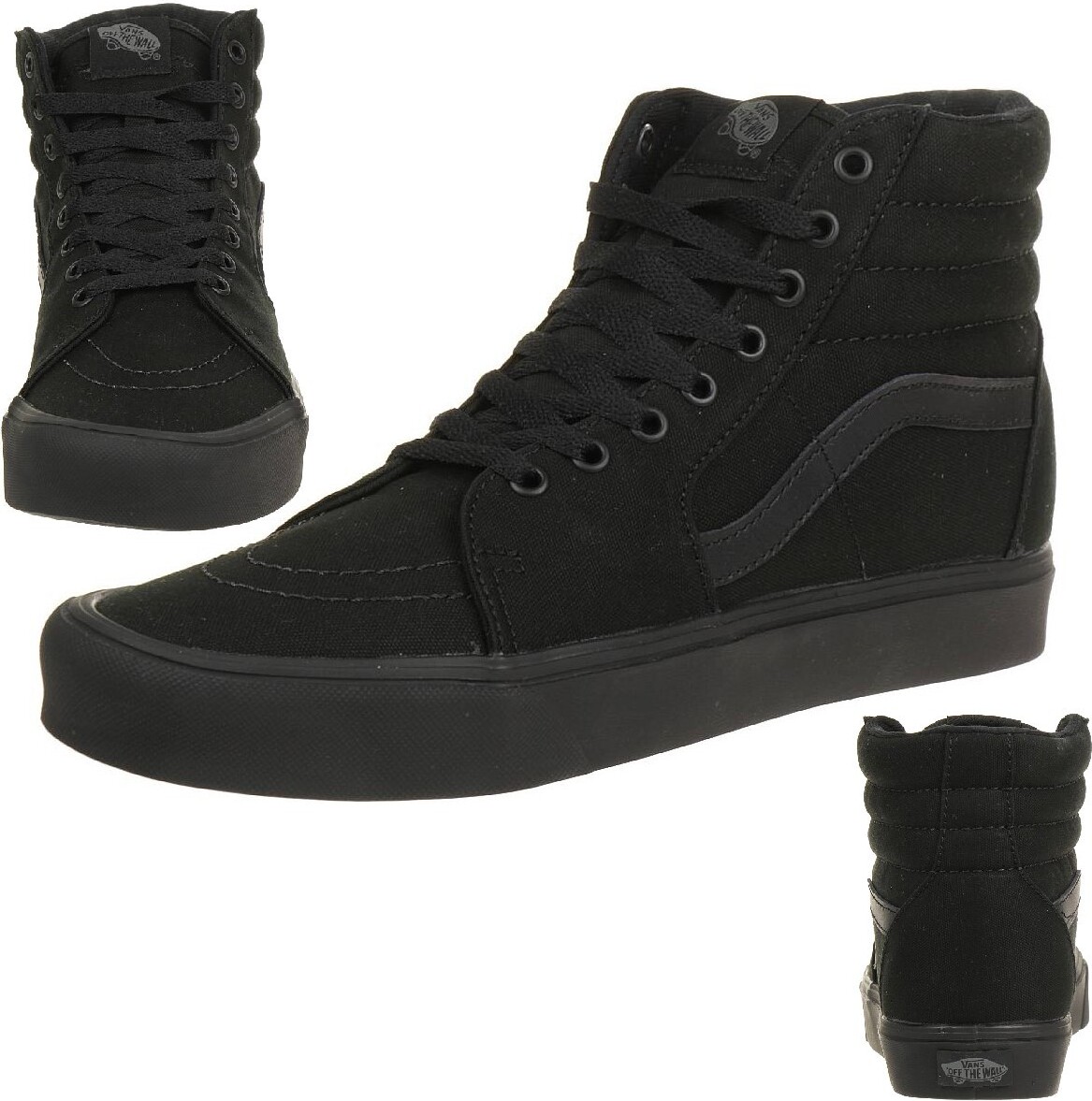 VANS Sk8-Hi Lite uni tenisky pre dospelých ultraľahké čierne plátno, veľkosť topánok:36,5 EU