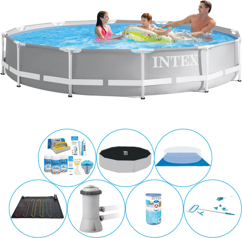 Intex Prism Frame 366x76 cm Round - Súprava bazéna všetko v 1